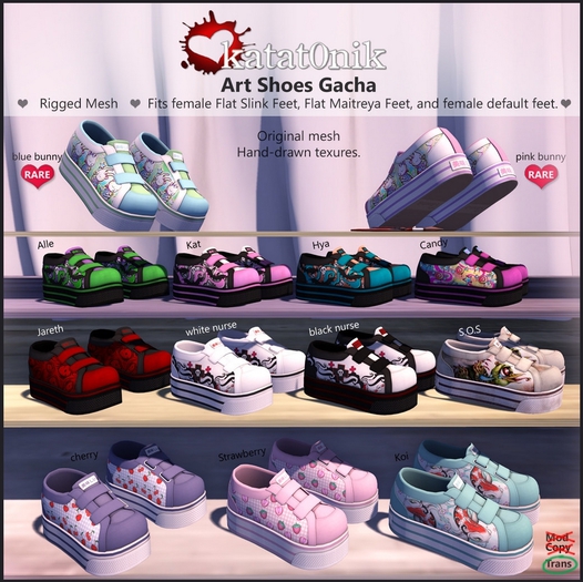 *katat0nik* (S.O.S.) Art shoes