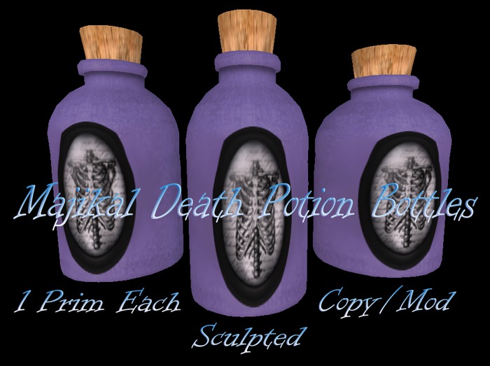 Majikal Death Potion Bottles