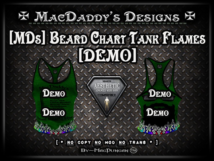 [MDs] Beard ChartTank Flames [DEMO][Boxed]