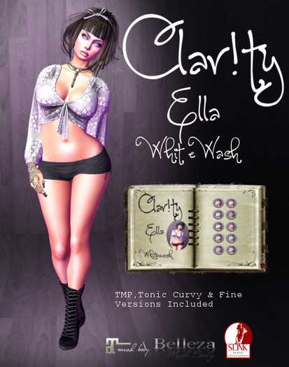 Clar!ty~Ella~Shirt ~WhiteWash