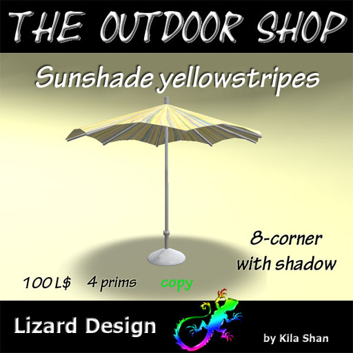 Sunshade yellowstripes