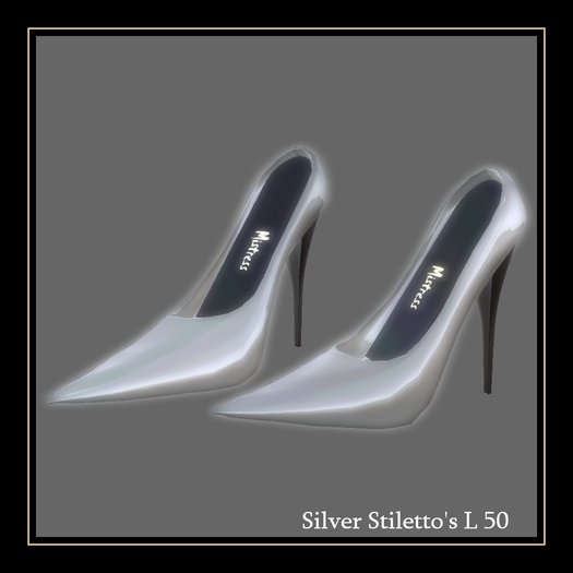 Birgit Mai Silver Stiletto's (BOX)