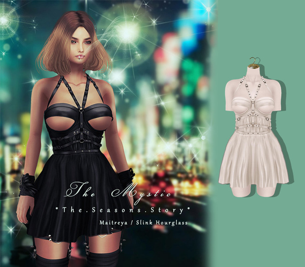 *The Mystic* Gothic Belt dress (Milk)