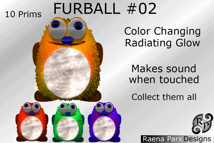 FURBALL #02 - COLOR CHANGING AND RADIATING GLOW - *RPD* 