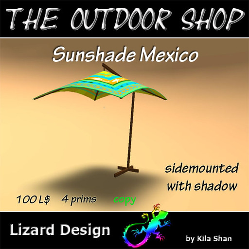 Sunshade Mexico, sidemounted