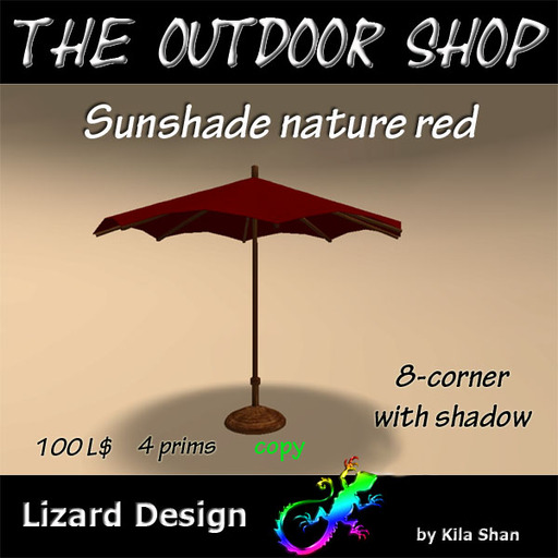 Sunshade nature red