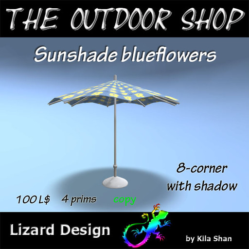 Sunshade blueflowers