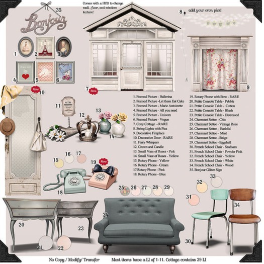 -tb- Charmant Settee - Eggshell