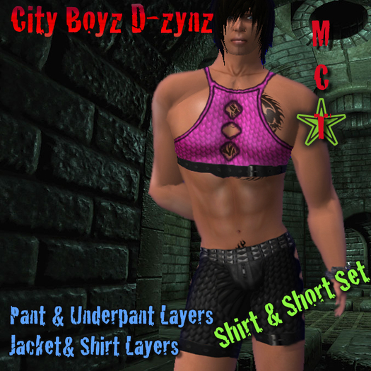 Pink Dragon Scales Tank & Short Set