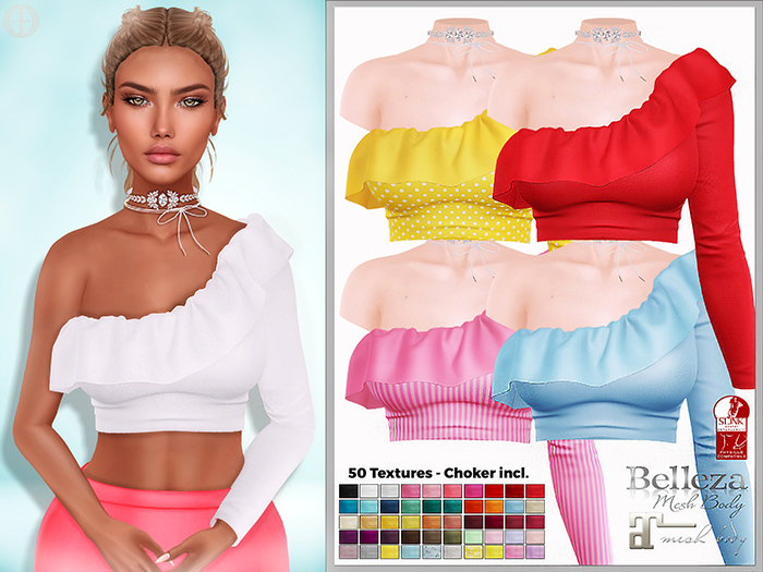 [hh] Olivia One Shoulder Ruffle Top