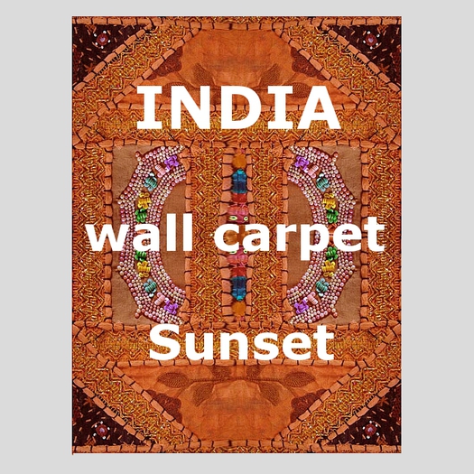 India wall carpet Sunset