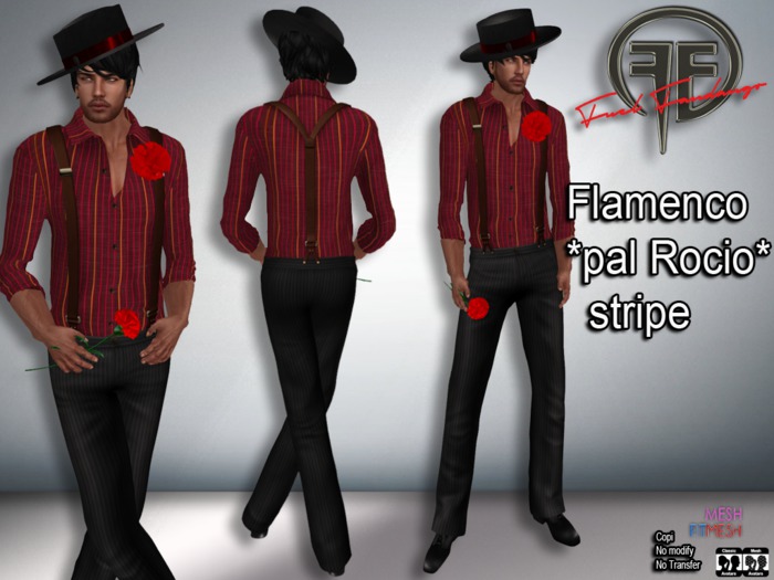 [FUEL] Flamenco *pal Rocio* stripe Mens