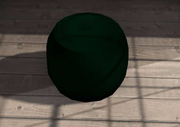 Forest Green Ottoman- No Sits