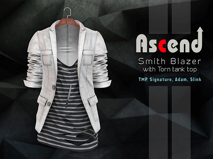 /Ascend/ Smith Blazer with Tank top - White