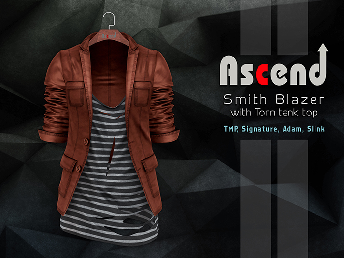 /Ascend/ Smith Blazer with Tank top - Salmon