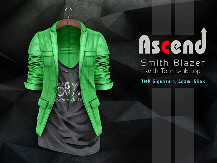 /Ascend/ Smith Blazer with Tank top - Green