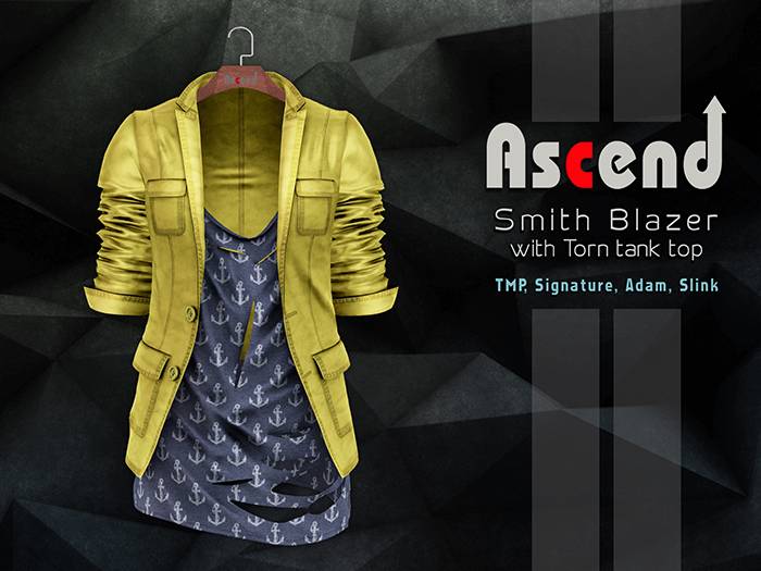 /Ascend/ Smith Blazer with Tank top - Lemon