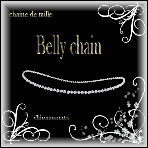 Belly chain diamant simple
