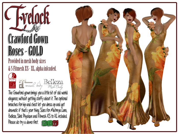 Evelock Crawford Gown - Roses Gold
