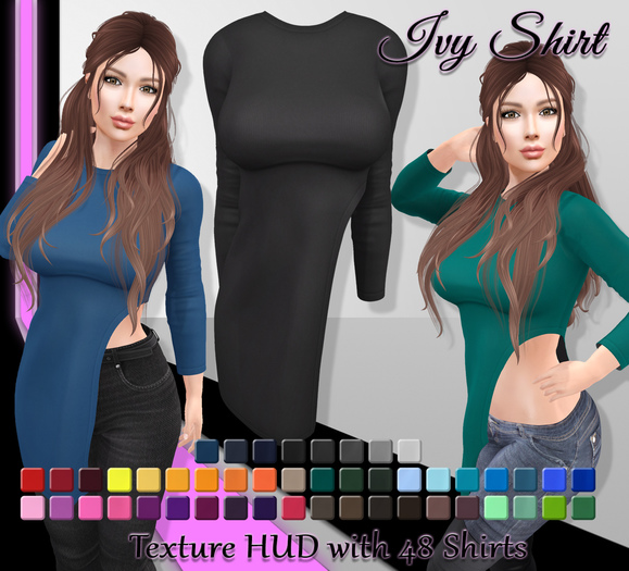 [Syn] Ivy Shirt (Texture HUD, Maitreya, Venus, Freya, Isis, Physique & Hourglass, materials enabled)