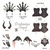 *May's Soul* Drakonia angel. Crown black RARE