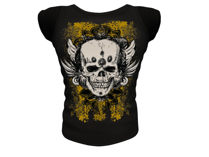 REVOLUTION - Men's Mesh Tee (Grungy Skull) BOXED