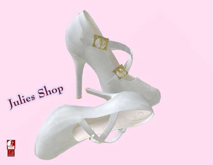 Mary Jane Retro Weiss für Slink Mid ( Mittel )