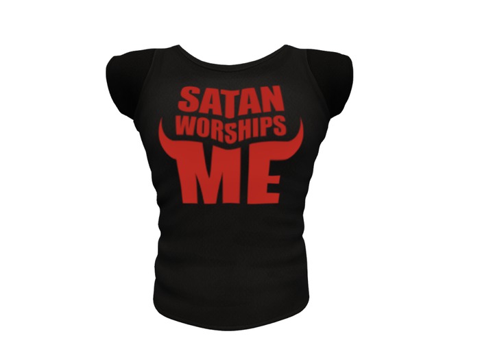 REVOLUTION - Satan Worships Me Tee (V2)