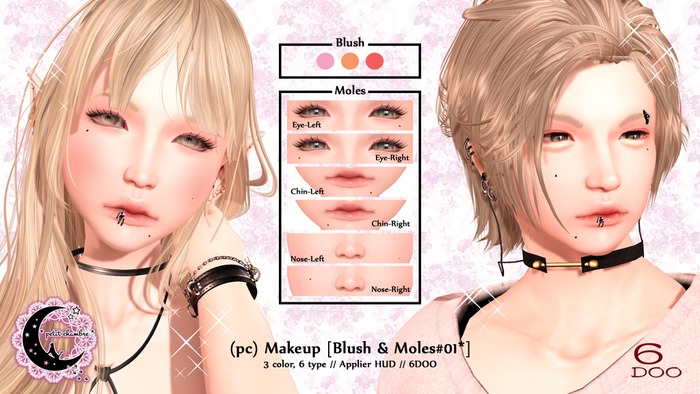 (pc) Makeup *Blush & Moles #01* [6DOO]