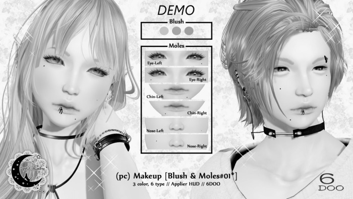 (pc) Makeup *Blush & Moles #01* [6DOO] *DEMO
