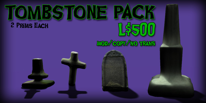 MG - Tombstone Pack for Halloween