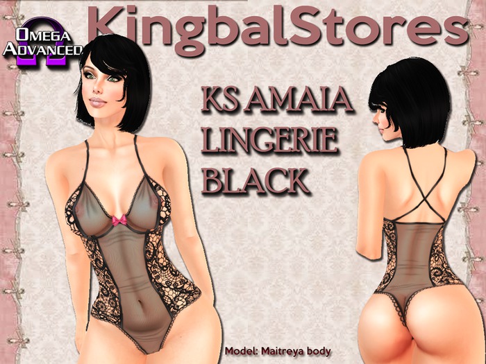 KS AMAIA LINGERIE BLACK