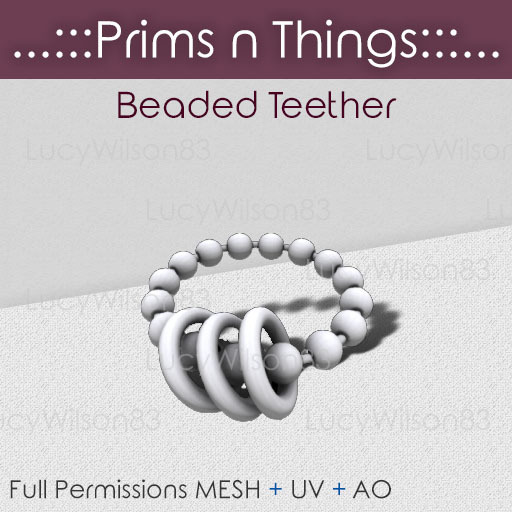 [...:::Prims N Things:::...] Beaded Teether