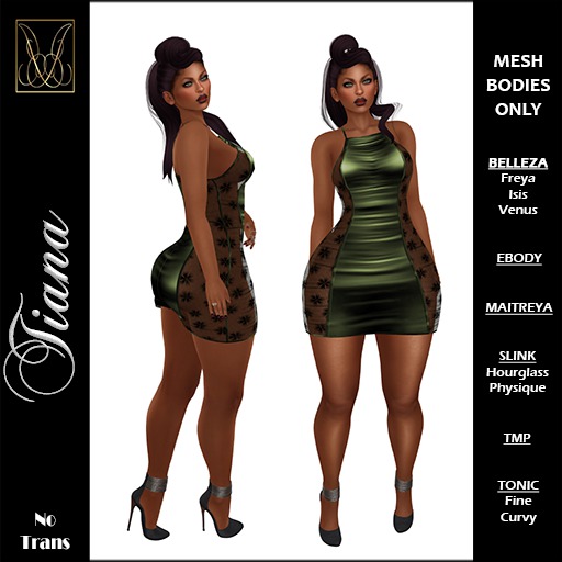 JCD Tiana Green Dress (bagged)