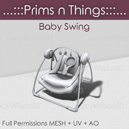 [...:::Prims N Things:::...] Baby Swing