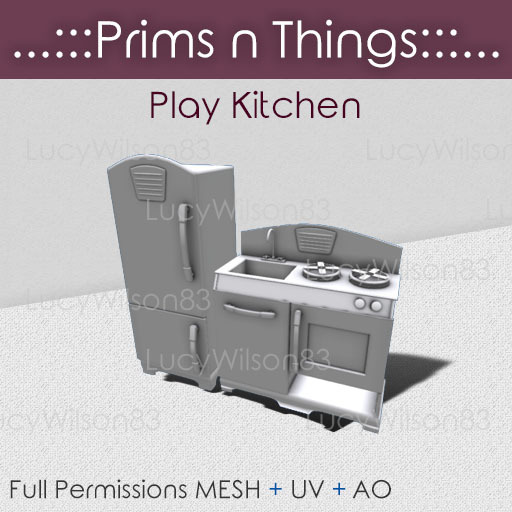 [...:::Prims N Things:::...] Play Kitchen