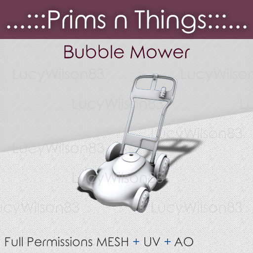 [...:::Prims N Things:::...] Bubble Mower