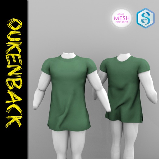 [OUKENBACK] Long Shirt GREEN