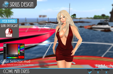 Sirius Design Cowl Mini Dress With Hud For Slink Physique Boxed