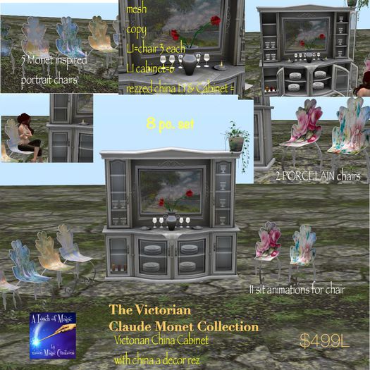 Victorian Caude Monet inspired Collection ~Crate
