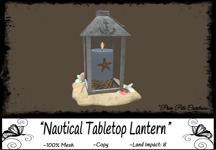 ~PPC~ Nautical Tabletop Lantern  