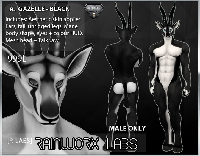 [RL] AESTHETIC - Gazelle - Black