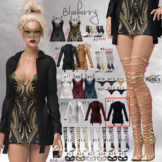 #27 Blueberry / Show Time / Maitreya - Mask *AngelFancy*