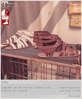 Second Life Marketplace - fri. - Effy.Sandals (Demo)