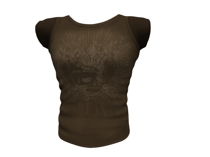 REVOLUTION - Men's Mesh Tee (Yellow Skull) BOXED