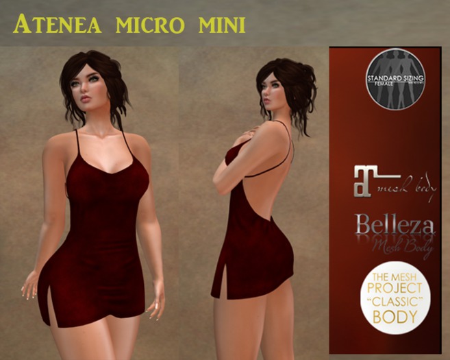 Atenea  micro mini Red