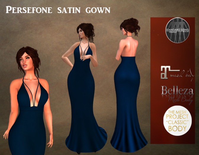 Persefone Satin Blue