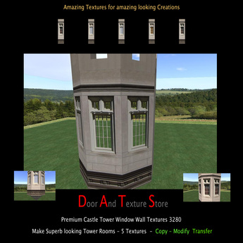 Second Life Marketplace - Castle Tower Window Textures, Castle Window ...