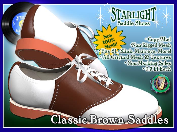 R(S)W Saddle Shoes 2 - Classic Brown