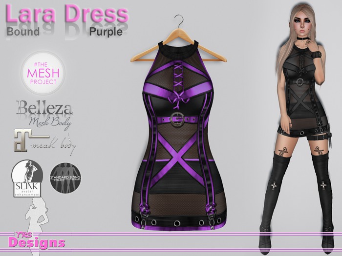 Lara Dress Bound Purple